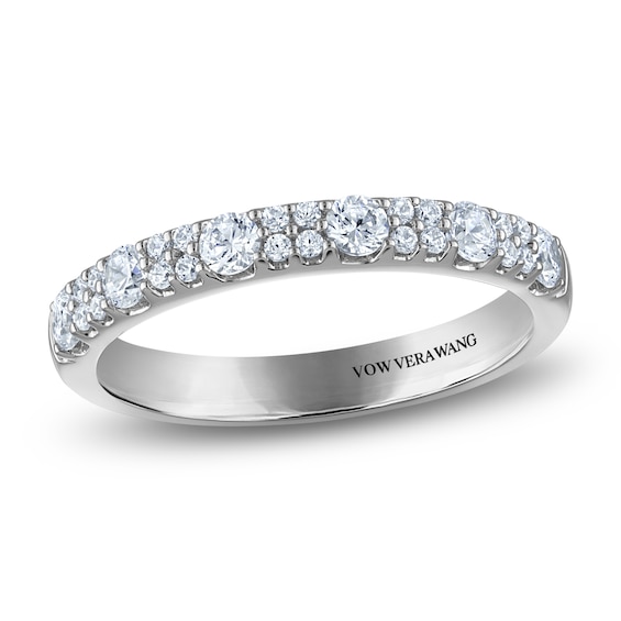 Vera Wang VOW Diamond Wedding Band 1/2 ct tw 14K White Gold
