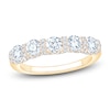 Thumbnail Image 1 of Certified Diamond Scalloped-Edge Anniversary Ring 1-1/2 ct tw 14K Yellow Gold