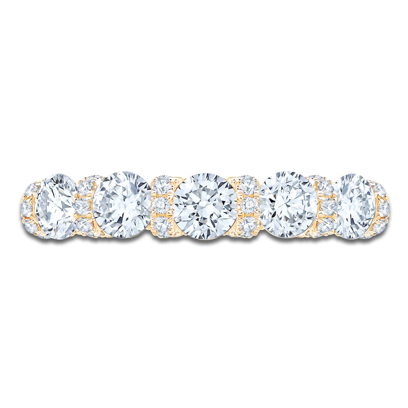 Main Image 3 of Certified Diamond Scalloped-Edge Anniversary Ring 1-1/2 ct tw 14K Yellow Gold