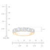 Thumbnail Image 4 of Certified Diamond Scalloped-Edge Anniversary Ring 1-1/2 ct tw 14K Yellow Gold