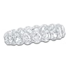 Thumbnail Image 1 of Certified Oval-Cut Diamond Eternity Band 3 to 4 ct tw 14K White Gold