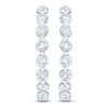 Thumbnail Image 2 of Jared Signature Lab-Grown Diamond Inside-Out Hoop Earrings 4 ct tw 14K White Gold
