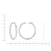 Thumbnail Image 4 of Jared Signature Lab-Grown Diamond Inside-Out Hoop Earrings 4 ct tw 14K White Gold
