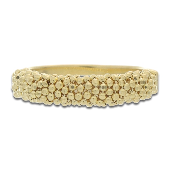 Italia D'Oro Beaded Fashion Ring 14K Yellow Gold-Plated Sterling Silver
