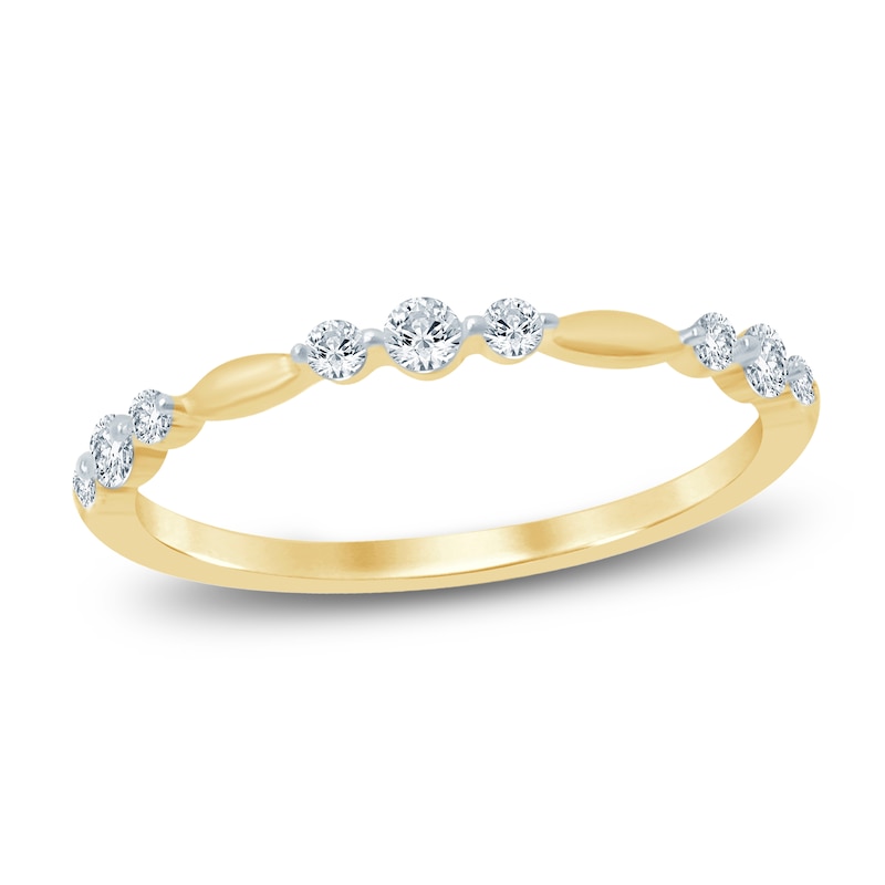 Main Image 1 of Chosen Certified Diamond Trio Station Stackable Ring 1/5 ct tw 14K Yellow Gold