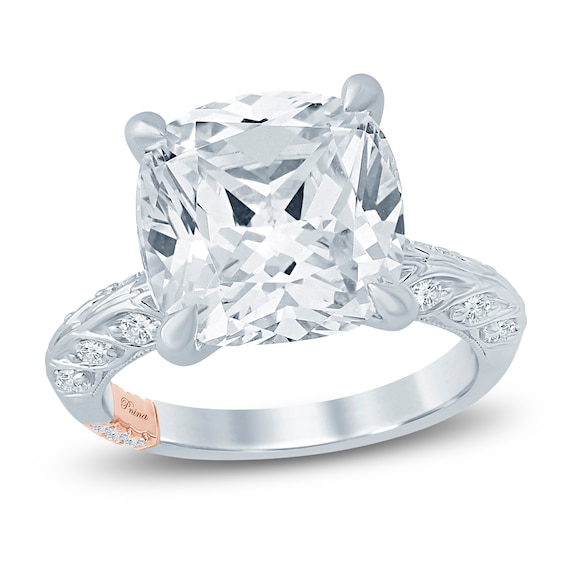Pnina Tornai Certified Cushion-Cut Lab-Grown Diamond Engagement Ring 10-1/4 ct tw 14K White Gold