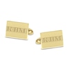 Thumbnail Image 1 of Initial Cuff Links Yellow Gold-Plated Sterling Silver 21mm