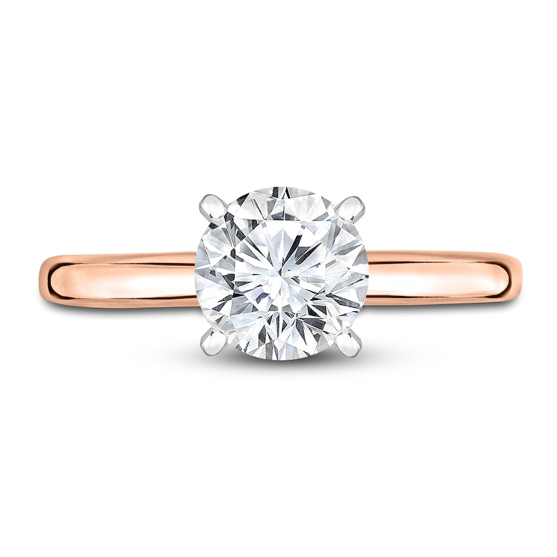 Main Image 3 of Diamond Solitaire Engagement Ring 3/4 ct tw Round 14K Rose Gold (I2/I)