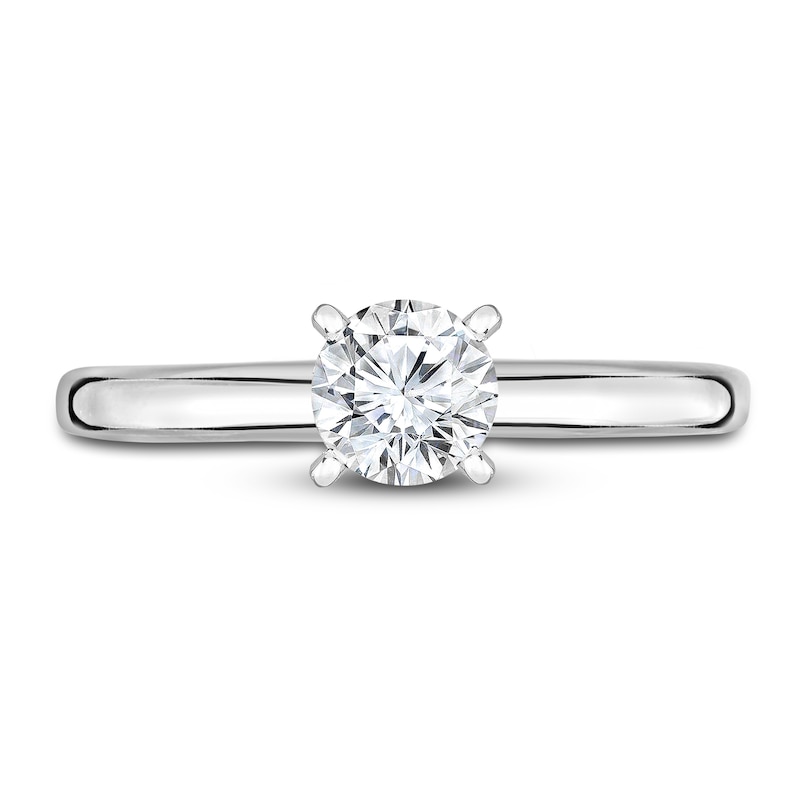 Main Image 3 of Diamond Solitaire Engagement Ring 1/5 ct tw Round 14K White Gold (I2/I)
