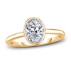 Thumbnail Image 1 of Diamond Solitaire Engagement Ring 1 ct tw Bezel-Set Oval 14K Yellow Gold (I2/I)