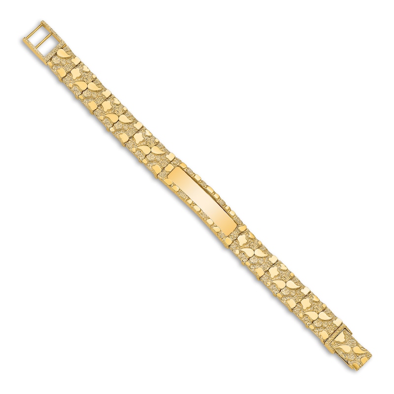 Men's Link ID Bracelet 14K Yellow Gold 12.0mm 8"