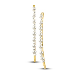 Kenneth Jay Lane Simulated Pearl Hair Pin 18K Yellow Gold-Plated Brass