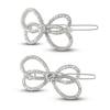 Thumbnail Image 0 of Kenneth Jay Lane Glass & Crystal Butterfly Hair Pin Rhodium-Plated Brass