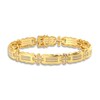 Thumbnail Image 1 of Men's Diamond Bracelet 1 ct tw Round 14K Yellow Gold 8.5"