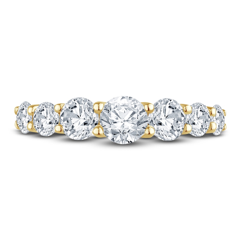 Pnina Tornai Lab-Created Diamond Anniversary Band 1-1/2 ct tw Round 14K Yellow Gold