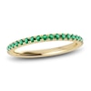 Thumbnail Image 1 of Juliette Maison Natural Emerald Eternity Ring 10K Yellow Gold