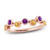 Thumbnail Image 1 of Juliette Maison Natural Amethyst & Natural Citrine Ring 10K Rose Gold