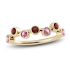 Thumbnail Image 1 of Juliette Maison Natural Pink Tourmaline & Natural Garnet Ring 10K Yellow Gold