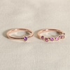 Thumbnail Image 4 of Juliette Maison Natural Pink Tourmaline & Natural Garnet Ring 10K Yellow Gold