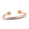 Thumbnail Image 1 of Juliette Maison Natural Citrine Cuff Ring 10K Rose Gold