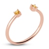Thumbnail Image 1 of Juliette Maison Natural Citrine Cuff Ring 10K Rose Gold