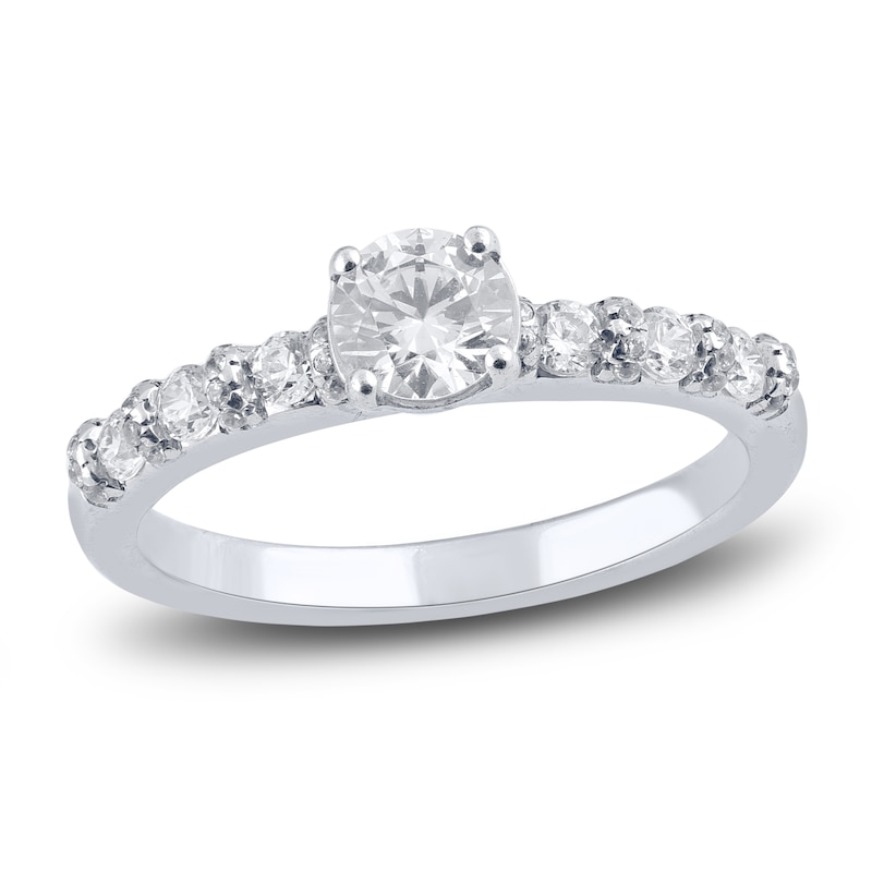 Main Image 1 of Diamond Engagement Ring 3/4 ct tw Round Platinum