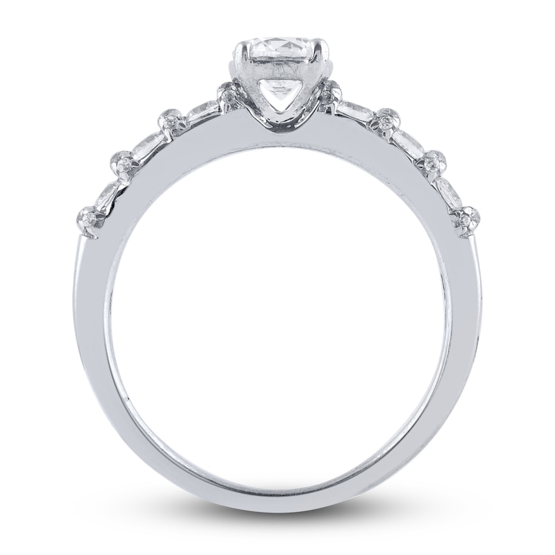 Diamond Engagement Ring 3/4 ct tw Round Platinum