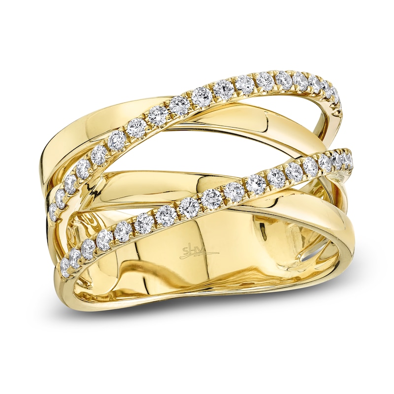 Shy Creation Diamond Ring 3/8 ct tw Round 14K Yellow Gold SC55019237