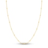 Thumbnail Image 1 of Hollow Disco Bead Rolo Chain 14K Yellow Gold 20"