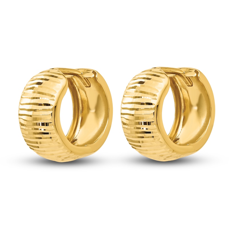 Main Image 2 of Hinged Hoop Earrings 14K Yellow Gold