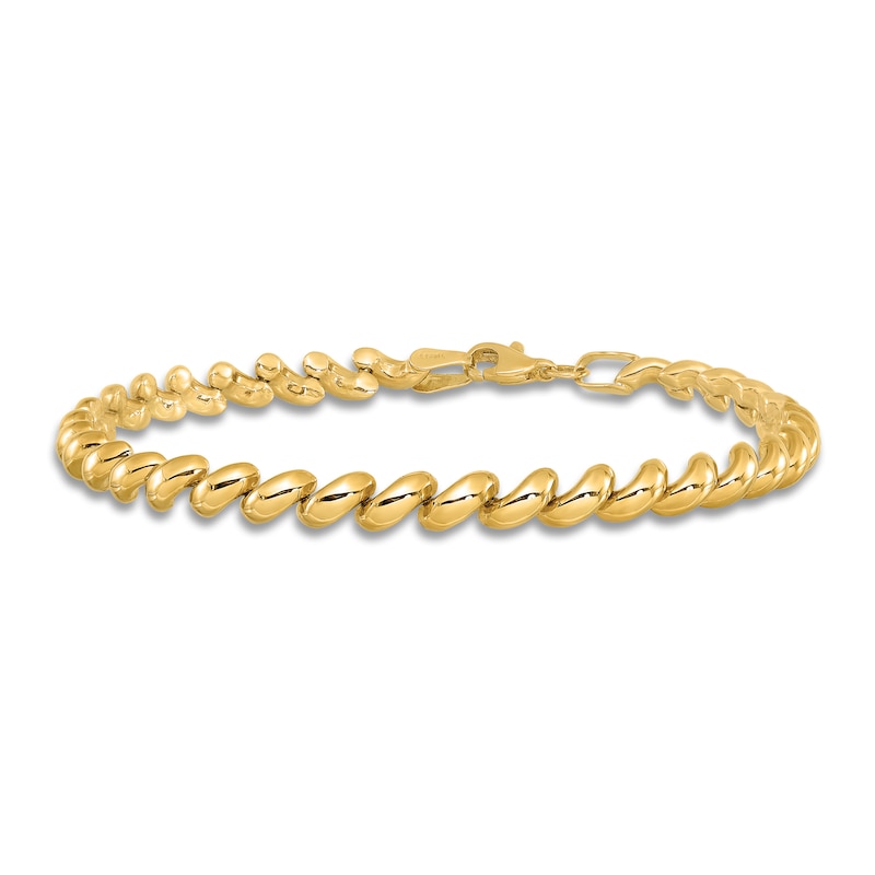 Main Image 3 of San Marco Chain Bracelet 14K Yellow Gold 7.5"