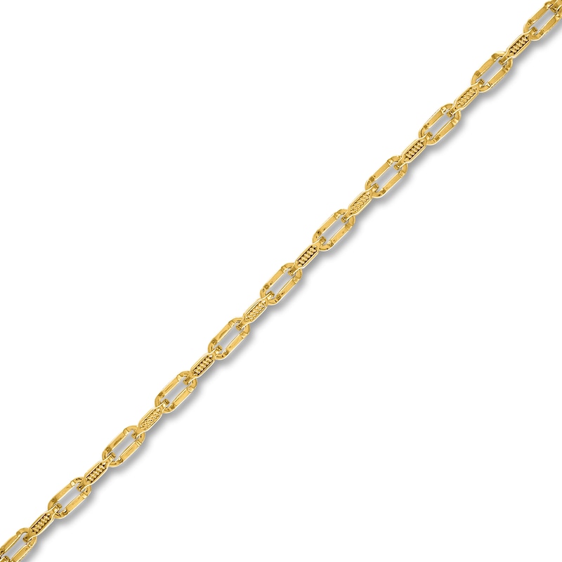 Main Image 2 of 1933 by Esquire Men's Solid Cable Link Chain Bracelet 14K Yellow Gold-Plated Sterling Silver 8.5" 5.75mm