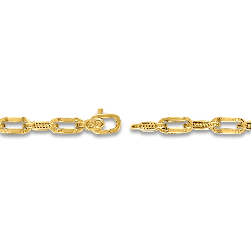 Main Image 3 of 1933 by Esquire Men's Solid Cable Link Chain Bracelet 14K Yellow Gold-Plated Sterling Silver 8.5" 5.75mm
