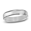 Thumbnail Image 0 of Men's Beveled Edge Wedding Band Platinum 5.0mm