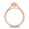 Thumbnail Image 2 of Diamond Engagement Ring 1 ct tw Emerald/Round 14K Rose Gold