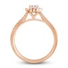 Thumbnail Image 1 of Diamond Engagement Ring 1 ct tw Emerald/Round 14K Rose Gold