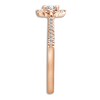 Thumbnail Image 3 of Diamond Engagement Ring 1 ct tw Emerald/Round 14K Rose Gold