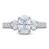 Thumbnail Image 2 of Vera Wang WISH Diamond Engagement Ring 2-1/4 ct tw Oval/Round 18K White Gold