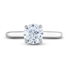Thumbnail Image 3 of Lab-Grown Diamond Solitaire Engagement Ring 1-1/2 ct tw Round Platinum (F/SI2)