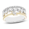 Thumbnail Image 1 of Diamond Stackable Ring 3/4 ct tw Round/Marquise/Baguette/Pear 14K Two-Tone Gold