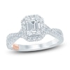 Thumbnail Image 0 of Pnina Tornai Diamond Engagement Ring 1-1/2 ct tw Emerald/Round Platinum