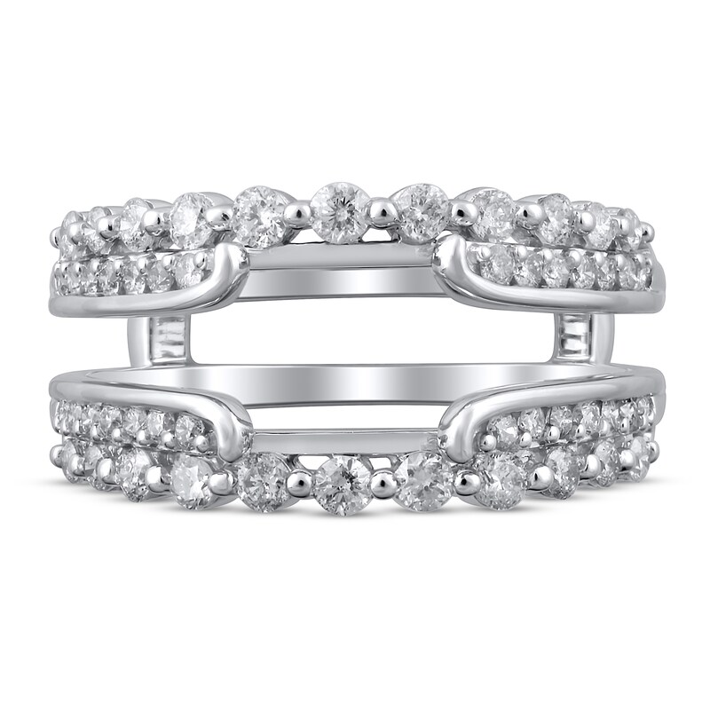 Main Image 3 of Diamond Anniversary Enhancer Band 3/4 ct tw Round 14K White Gold