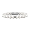 Thumbnail Image 0 of 1933 by Esquire Men's Freshwater Cultured Pearl & Natural White Topaz Bracelet Sterling Silver 8.25"