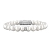 Thumbnail Image 1 of 1933 by Esquire Men's Freshwater Cultured Pearl & Natural White Topaz Bracelet Sterling Silver 8.25"