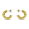 Thumbnail Image 2 of Diamond-Cut Hoop Earrings 14K Yellow Gold 10mm