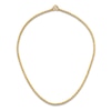 Thumbnail Image 4 of High-Polish Barrel Chain Necklace 24K Yellow Gold 24" 3.2mm