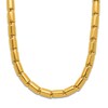Thumbnail Image 1 of High-Polish Barrel Chain Necklace 24K Yellow Gold 18" 4.3mm