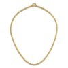 Thumbnail Image 4 of High-Polish Barrel Chain Necklace 24K Yellow Gold 18" 4.3mm