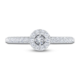 Diamond Promise Ring 1/5 ct tw Round 14K White Gold