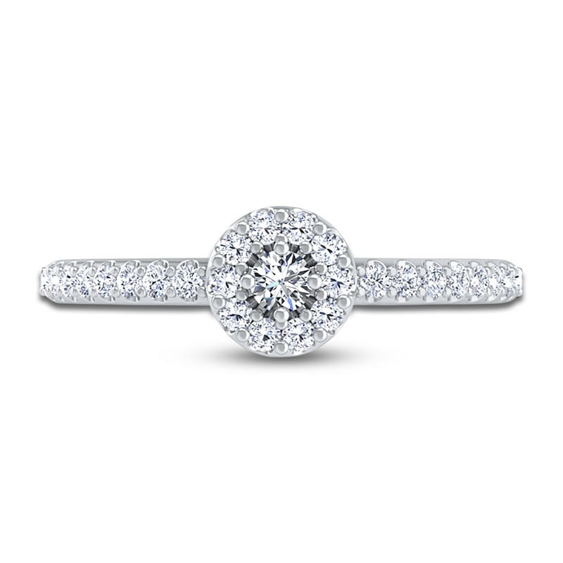 Main Image 1 of Diamond Promise Ring 1/5 ct tw Round 14K White Gold